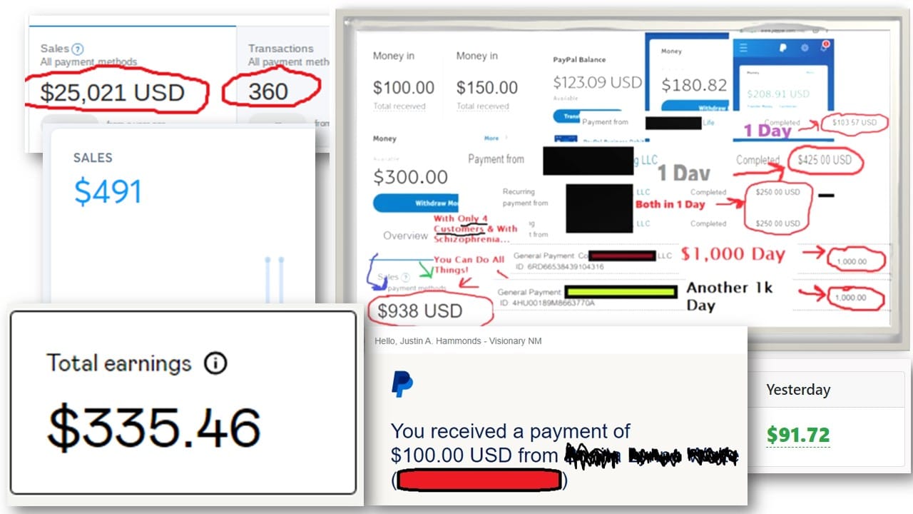 Justin Allen Hammond Income Proof